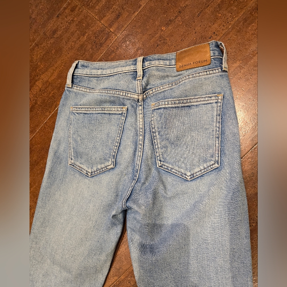 Denim Forum Yoko High Rise Slim Distressed Size 26 - Picture 14 of 14